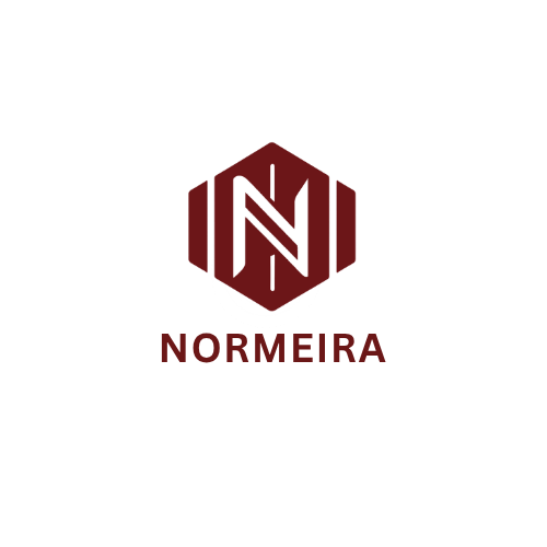 Normeira logo in white color