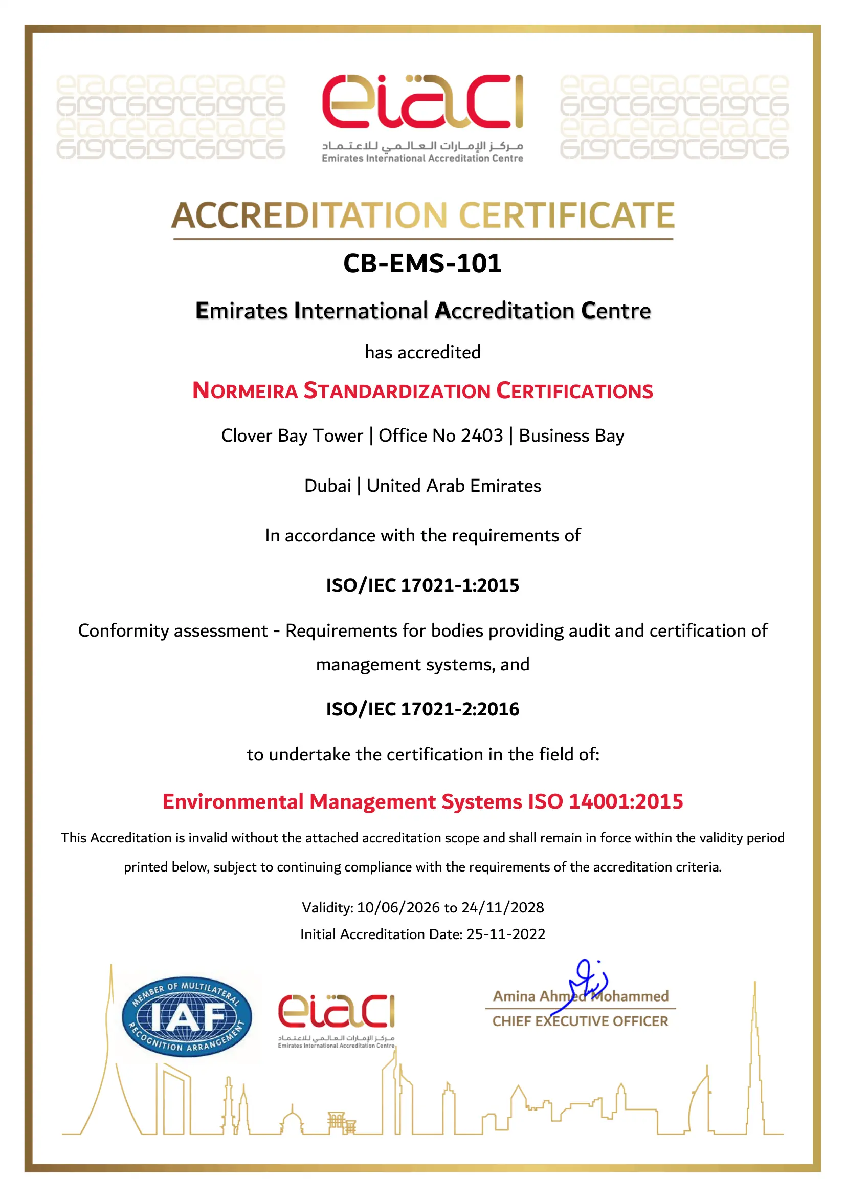 ISO 14001 Scope
